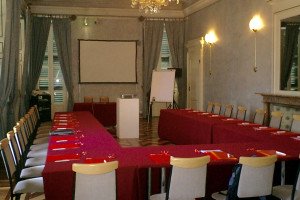 sala azzurra e camino castelbarco