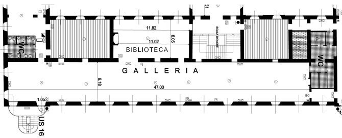 Planimetria Galleria Biblioteca